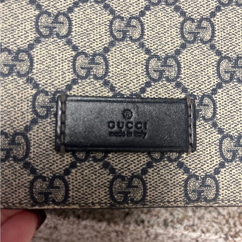 Gucci supreme diaper bag